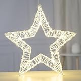 Ideen mit Herz LED-Metall-Stern | weiß | Weihnachts-Licht |...