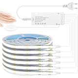 LRGBST 12V COB LED Streifen，6 Rollen 1M Weiß LED Streifen Mit Touch...