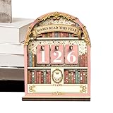 Krmoau Buchzähler Lesezeichen | Dekoration aus Holz für Regale und...