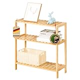 Floordirekt Bambus Regal, schmales Standregal für Badezimmer,...