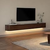 Moderne, schwebende TV-Einheit mit LED-Beleuchtung, Wandmontage,...