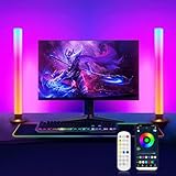 Smart LED Lightbar 2er Set, RGB Lampe TV Hintergrundbeleuchtung mit...