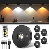 Feliigo USB Aufladbar LED Spots Akku, Schrankbeleuchtung Kabellos mit...