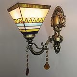 GAUUA Tiffany Stil Buntglas Wandlampe Vintage Mission Wandleuchte...