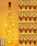 kolpop 16 Stück Flaschenlicht Batterie, Flaschenlichterkette 2M 20LED...