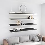 LED-Wandregal, platzsparendes Bücherregal mit eingebauter Beleuchtung...