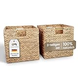 Casa Mina® Aufbewahrungskorb geflochten ideal für alle Regale I...
