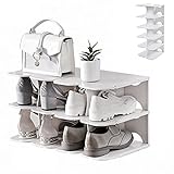 Souarts DIY Schuhregal Schmal/Breit, Stiefel Schuhe Hausschuhe...