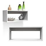 INTEGRI Bücherregal - Wandregal - Hängeregal - Schweberegal -...