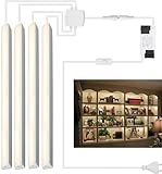 Cefrank LED-Regallicht-Set, 4x 31cm V-förmige Lichtleisten...