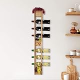 K&L Wall Art Palettenmöbel Flaschenhalter Weinschrank massiv...