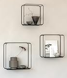 Kazai.® Wandregal-Set 'Noora' | 3-Teiliges Hängeregal aus Metall |...