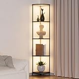 YooShine Stehlampe mit Regal Dimmbar 2700K-6500K stehlampe wohnzimmer...