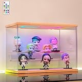 AZEYN Acryl Vitrine mit RGB LED Beleuchtung für Modellautos Figuren,...