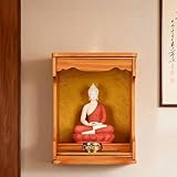 WAMJ AQDY Altarregal aus Massivholz mit LED-Beleuchtung,...