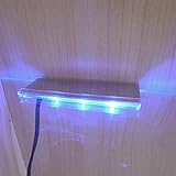 4x LED-Clips mit je 3 LED's in Lichtfarbe blau. Für Vitrinen, Regale,...