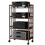 4-stufiger Audio-Video-Rack-Tower-Medienlautsprecherständer,...