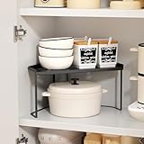 SHBaizoy Stapelbar Küchenschrank Organizer,Metalle Eckregal Küchen...