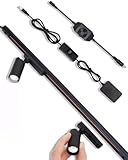 Cefrank Vitrine Mini LED-Spot Set,2 Stück dimmbar,rotierbar,30cm...