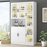 Weiße Led-beleuchtete Vitrine Mit Acryltüren – Beleuchten Sie Ihre...