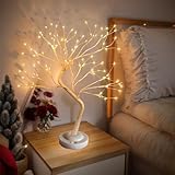 EHIOG Baum Licht Warmweiß, 108 LED Baum Lampe, 108 LEDs Birke...