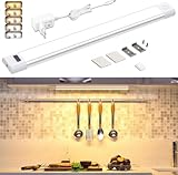 WOBANE Unterbauleuchte küche LED Dimmbar,5 Lichtfarben,Heller LED...