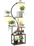 GROWNEER Pflanzenständer mit LED-Wachstumslicht – 8-Ebenen...