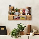 K&L Wall Art Palettenmöbel Küchenregal Gewürzschrank Kräuterregal...