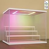 NONEMEY Acryl Vitrine Ständer mit Bunten Led Licht,3/4/5/6 Schichten...
