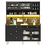 DRIXNO Hochschränke, Küchenschrank mit Arbeitsplatte, Buffetschrank,...