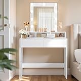 VASAGLE Kailyn Kollektion - Schminktisch mit LED-Beleuchtung,...