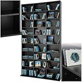 tectake Regal Aufbewahrung, offene Schrank Wand stehend für CDs,...