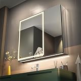 GANPE LED Beleuchtetes Badezimmer Medizin Spiegel Schrank mit...