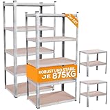 Tronitechnik® Schwerlastregal, 2er Set, Kellerregal, Lagerregal, 90 x...