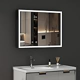 WDWRITTI LED Spiegelschrank mit Beleuchtung 60x80x12.5cm...