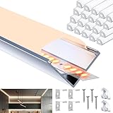 Brillivanture Led Schienen - Led Aluprofil in V - Form, 20 x 2m, passt...