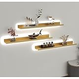 Licht-emittierende Regale, 1pcs Schwimmende Wandregale Mit LED-Licht,...