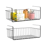 YRHome 2 Stück Unterregal Aufbewahrungskorb Hängekorb Metall Unter...