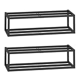 HOOBRO Schuhregal Wand, 2er Set, Schuh Wandregal, Schuhhalter Wand,...