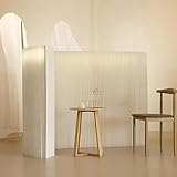 46,4 Zoll hoher Raumteiler aus Papier, Faltbarer Sichtschutz aus...