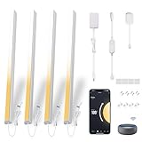 Cefrank Intelligente LED Unterbauleuchten 4er Set, 30cm V-Form...