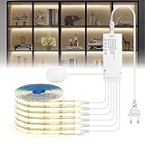 LRGBST 12V COB LED Streifen，6 Rollen 1M Warmweiß LED Streifen Mit...