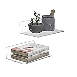 Sezanrpt 23cm Klares Wandregal, Acryl Kleines Sich Hin- und...