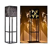 Irishom Solar-Stehlampe für den Außenbereich mit Regalen 2-lagige...