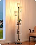 EDISHINE Stehlampe Wohnzimmer 178cm, 3-flammige Vintage Stehleuchte...