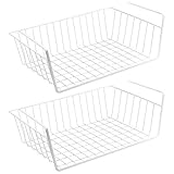 WELLGRO 2er Set Schrankkörbe zum Einhängen aus Metall - ca. 41 x 25...