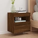 ULUYYUC TV Schrank Braun Eichen-Optik 40x30x40 cm Moderner Wandschrank...