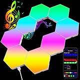 Kimimara Hexagon RGB LED Panel - Großes Sechseck Gaming Wandleuchte...