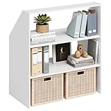 Bellamio Dachschrägenregal Aland Wandregal, Bücherregal, Regal für...