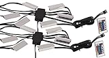 Lunartec Glasboden Beleuchtung: 2er-Set LED-Glasbodenbeleuchtungen: 12...